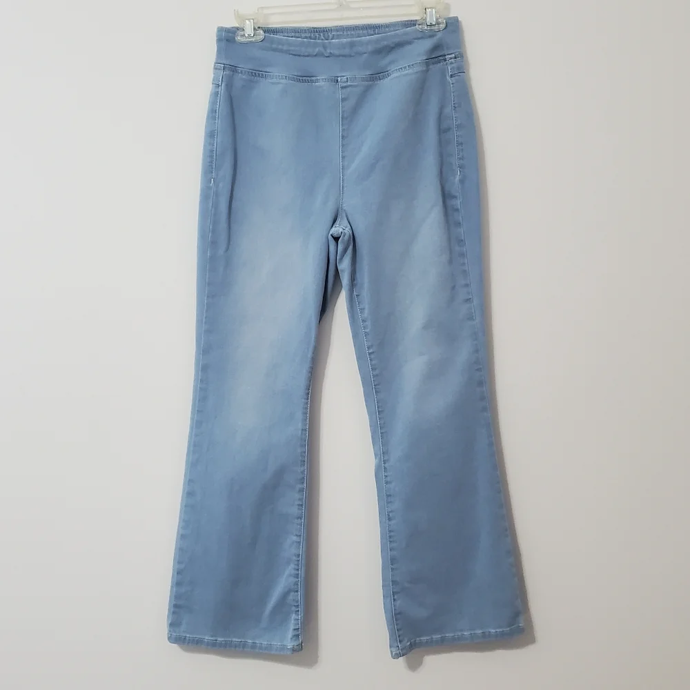 We The Free People Penny Pull On Flare Jeans Voyager Blue Small